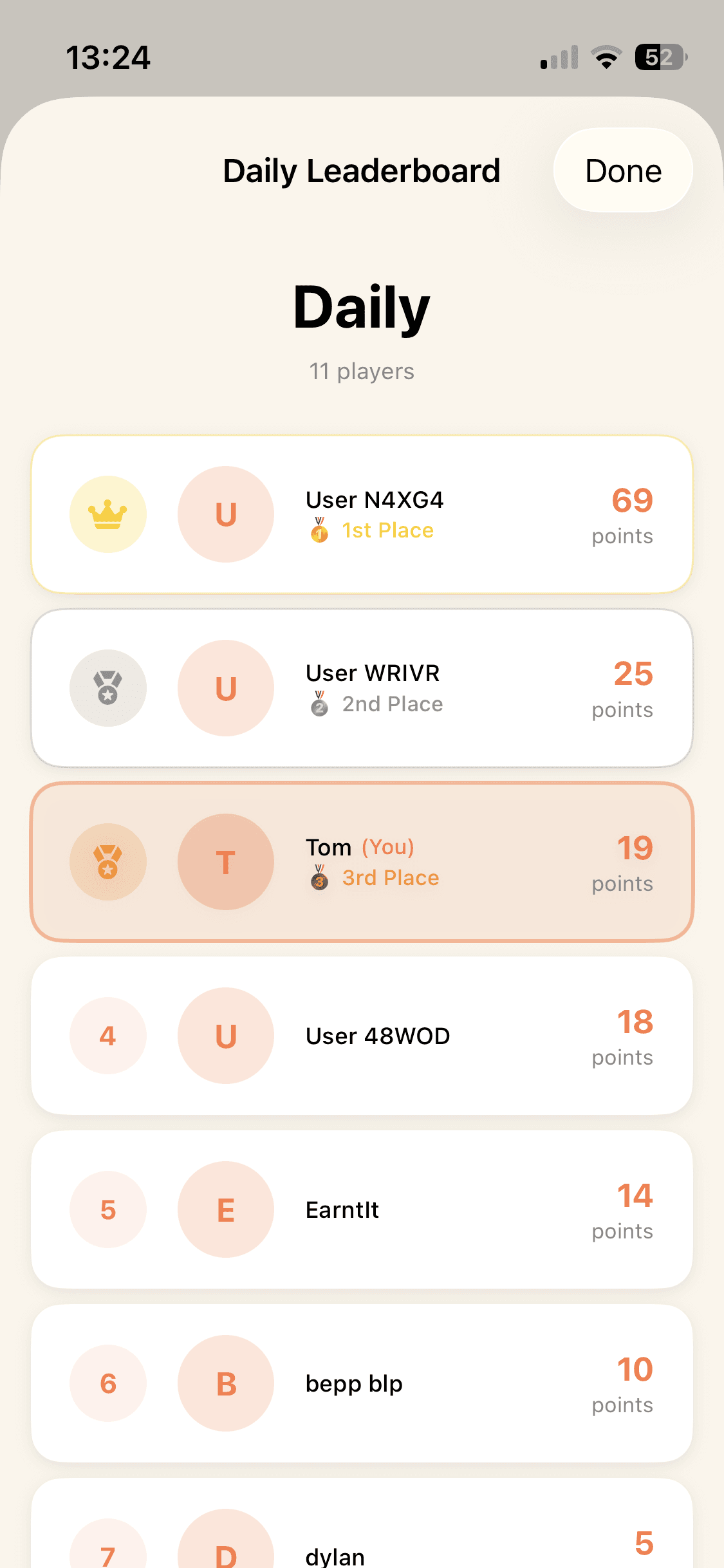 EarnIt progress tracking