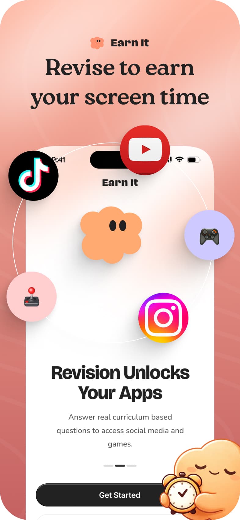 EarnIt: apps locked until revision is complete